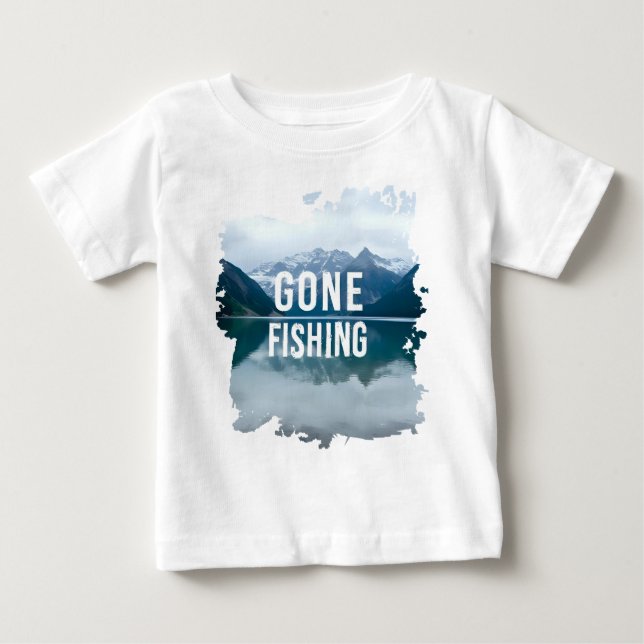 Borta fiske i Snöbergsberget Sjö T Shirt (Framsida)