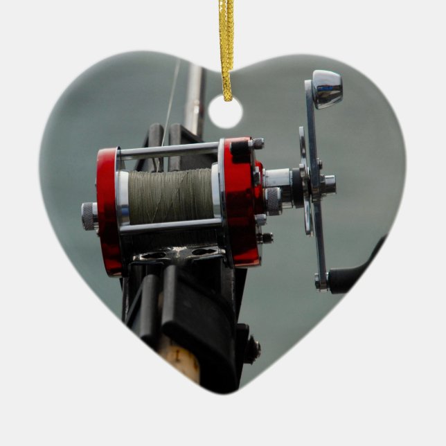 Borta fiske julgransprydnad keramik (Framsidan)