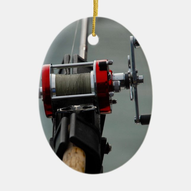 Borta fiske julgransprydnad keramik (Framsidan)