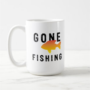 Borta fiske kaffemugg