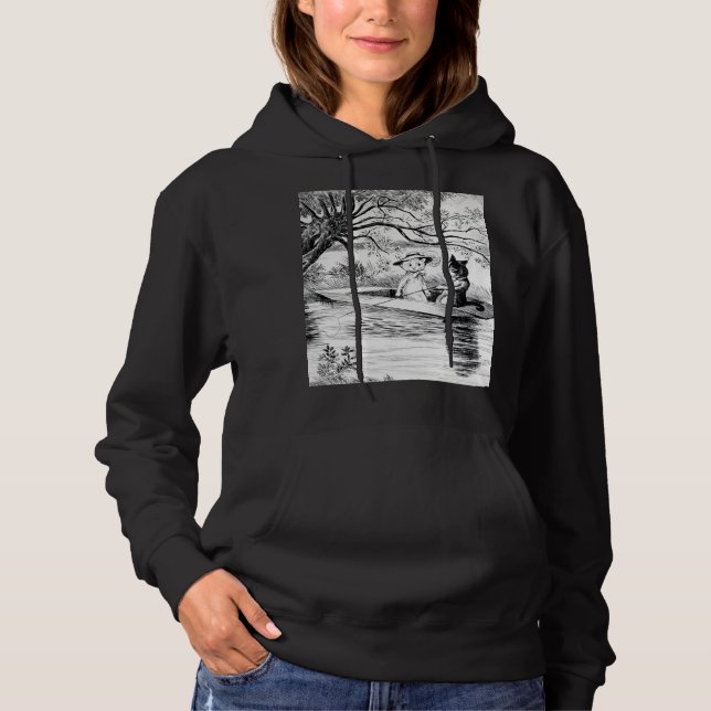 Borta fiske med Älskare, Louis Wain T Shirt (Framsida)