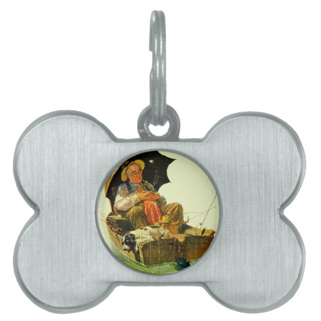 Borta fiske namnbricka husdjur (Framsidan)