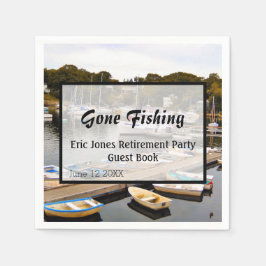 Borta fiske Pension Party Pappersservett