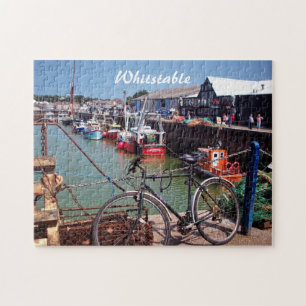 Borta fiske pittoreska Whitstable Kent UK Pussel