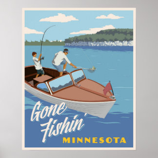 Borta fiske poster