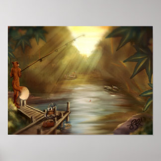 Borta fiske poster