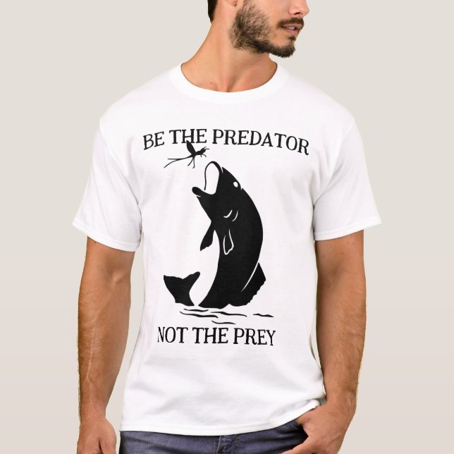 Borta fiske - rovdjur t shirt (Framsida)