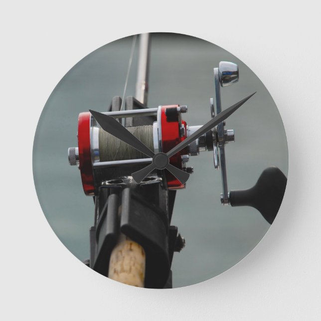 Borta fiske rund klocka (Framsida)