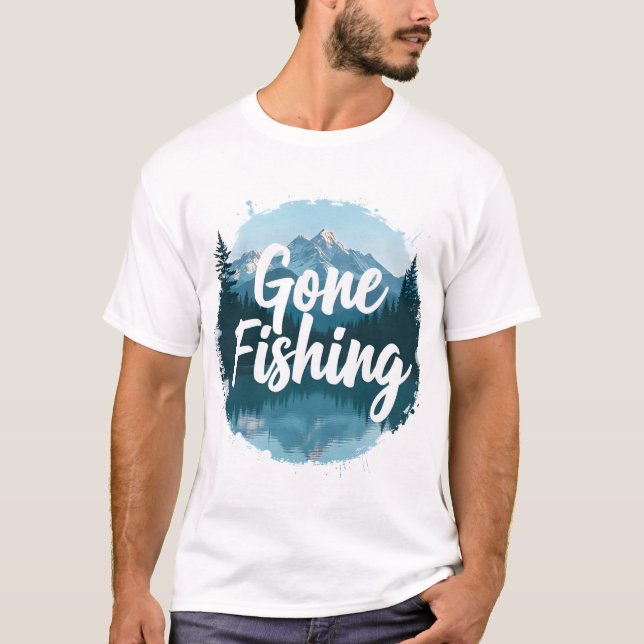 Borta fiske t shirt (Framsida)