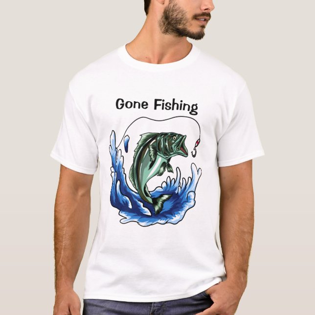 Borta fiske t shirt (Framsida)