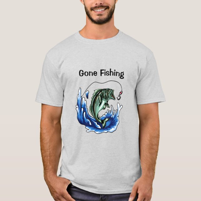 Borta fiske t shirt (Framsida)