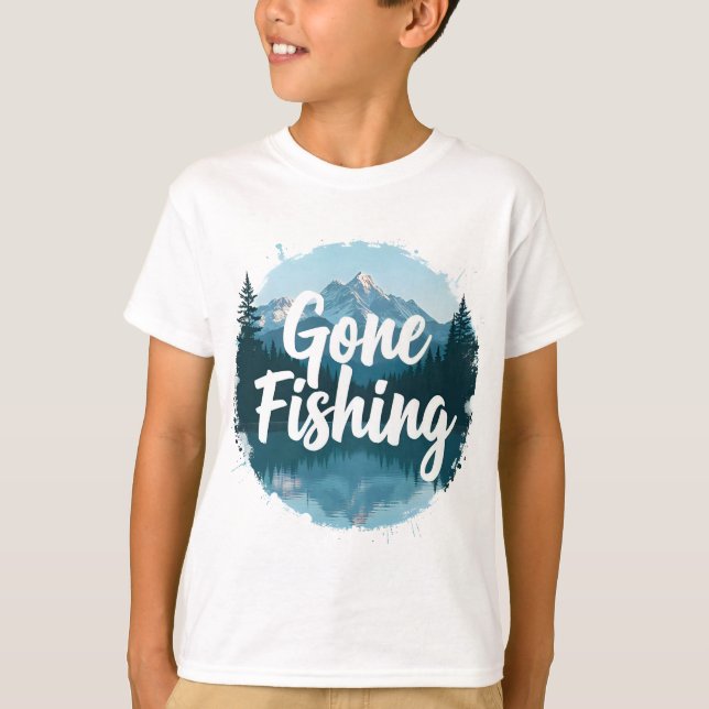 Borta fiske t shirt (Framsida)
