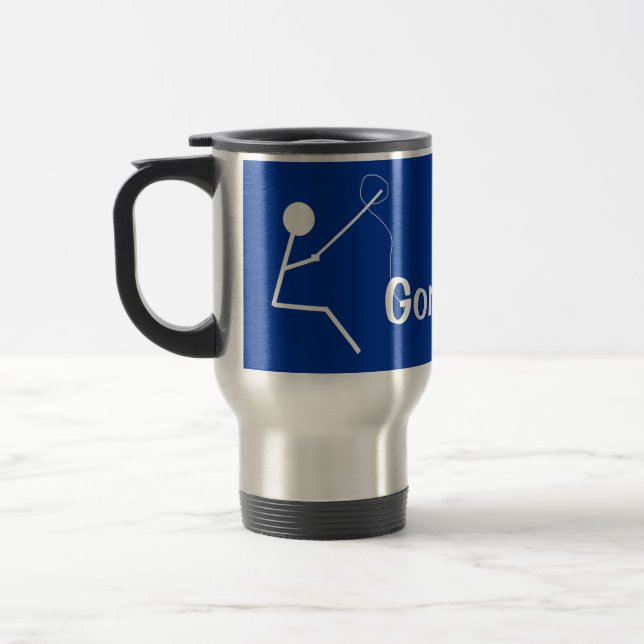 Borta fiske - travel mug resemugg (Vänster)