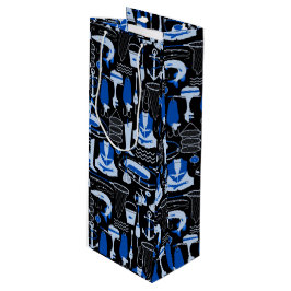 Borta fiskeblått Mönster