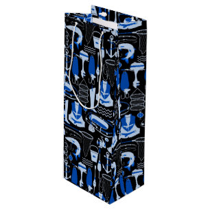 Borta fiskeblått Mönster