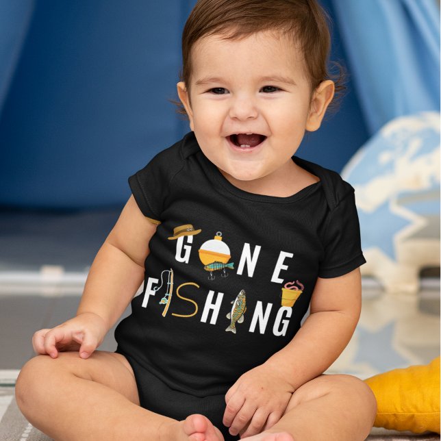 Borta fiskedräkt Baby T Shirt (Skapare uppladdad)