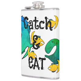 Borta fiskefångst och fisketyp fickplunta