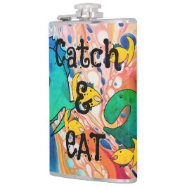 Borta fiskefångst och fisketyp fickplunta