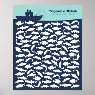 Borta fiskeresan Bok Poster - 100 Namnteckning