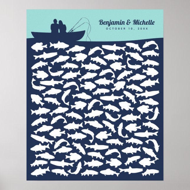 Borta fiskeresan Bok Poster - 100 Namnteckning (Framsidan)