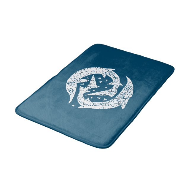 BORTA FISKESTURGEON WOODCUT ART BADRUMSMATTA (Vinklad)