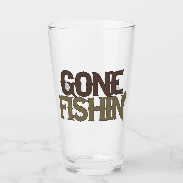 BORTA FISKGLAS MED FISKEMÄTNINGSARTER GLASKOPP (Framsida)