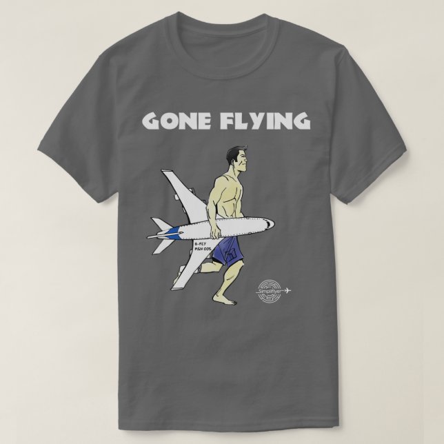 BORTA FLYGNING T SHIRT (Design framsida)