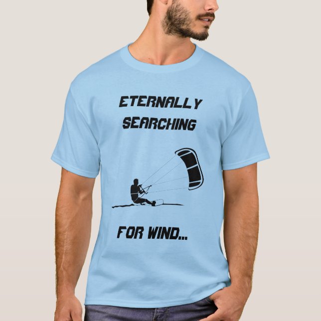Borta fnurror Kitesurfing - manar grundläggande T Shirt (Framsida)