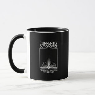 Borta Från Kontoret Biblioteksmeddelande Datumkort Mugg