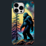 Borta fyrkantigt färglöst Sasquatch liggande<br><div class="desc">Färgfull Sasquatch som går på berget under måne AI Generated Art vid minx267</div>