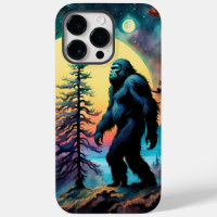 Borta fyrkantigt färglöst Sasquatch liggande