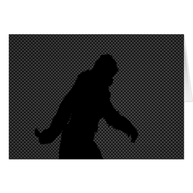 Borta fyrkantsfärgstryck, kolfiberutskrift hälsningskort (Framsidan Horizontal)