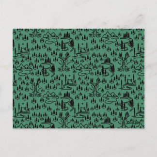 Borta fyrkantssymbol vykort