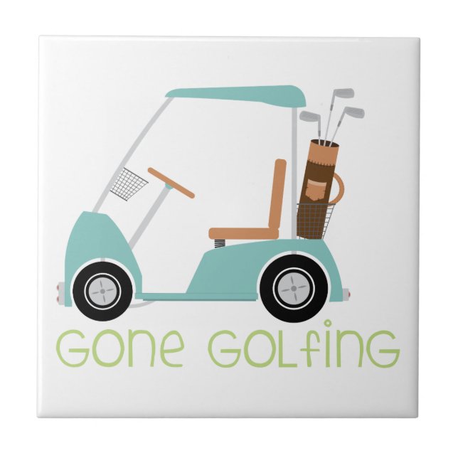 Borta golfbanor kakelplatta (Framsidan)