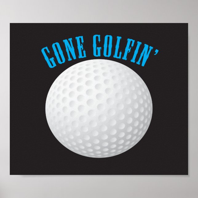 Borta Golfing Poster (Framsidan)