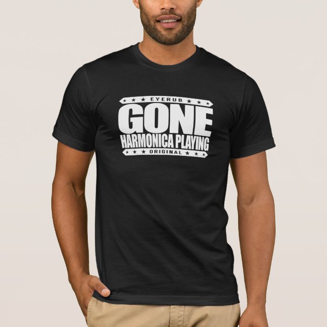 BORTA HARMONICA som LEKER - jag älskar T Shirt (Framsida)
