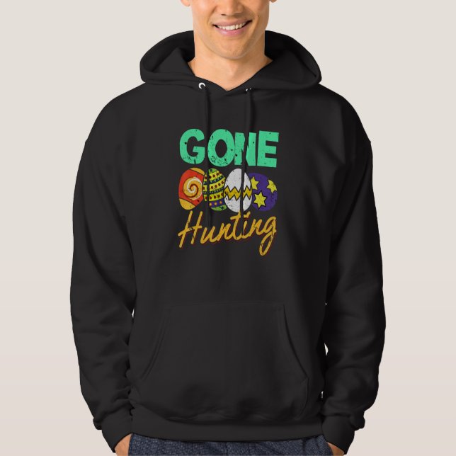 Borta Hunting Egg Colorfull Kid Boy Småbarn Hoodie (Framsida)