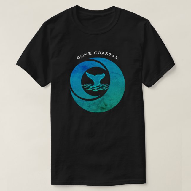 Borta kustvattenvalen Svan Vågar - T Shirt (Design framsida)