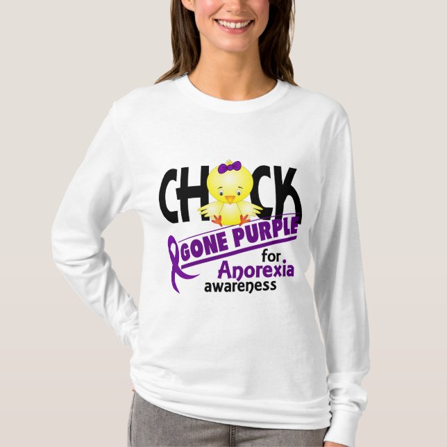 Borta lilor 2 för anorexichick tee shirt (Framsida)