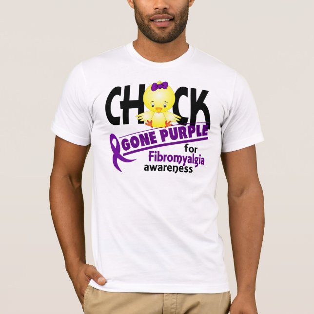 Borta lilor 2 för Fibromyalgiachick Tee Shirt (Framsida)