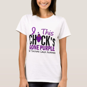 Borta lilor för bukspottkörtel- cancerchick tee shirt