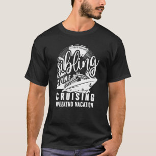 Borta marschering av syskon för brodersisterkusin t shirt