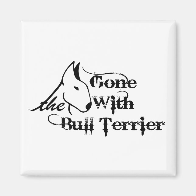 Borta med BULL TERRIER-hundälskare Magnet (Framsidan)
