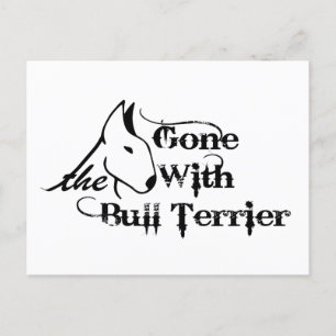 Borta med BULL TERRIER-hundälskare Vykort