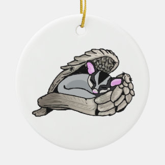 Borta men alltid julgransprydnad keramik