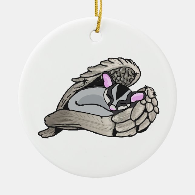 Borta men alltid julgransprydnad keramik (Framsidan)