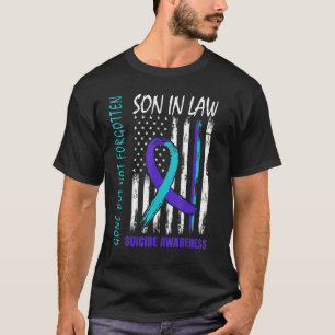 Borta men inte bortglömd son i lagens självmordsbe t shirt