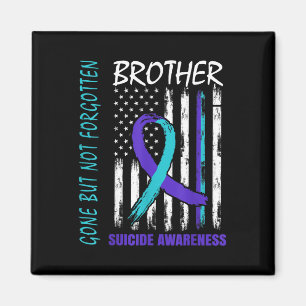 Borta, men inte glömd bort, "Suicide Awareness F" Magnet