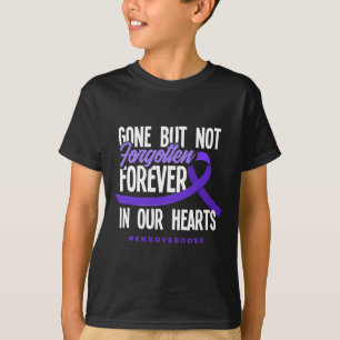 Borta men inte glömd för alltid i våra hjärtan t shirt