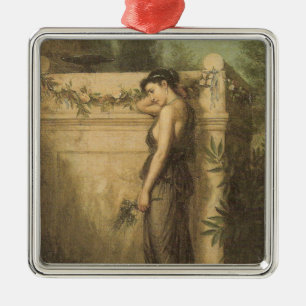 Borta men inte glömd (John William Waterhouse) Julgransprydnad Metall